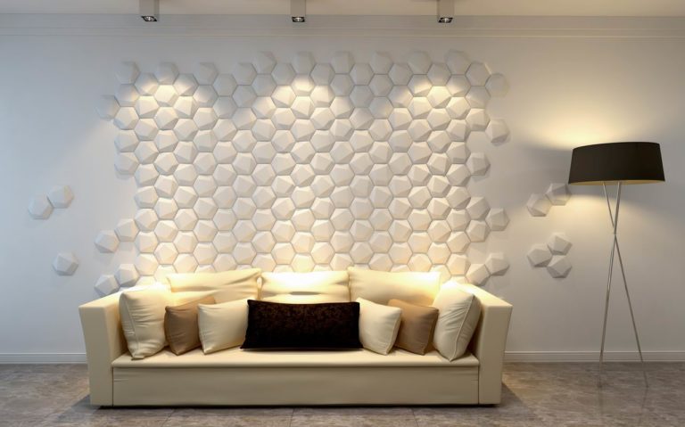 3D panel for living room wall