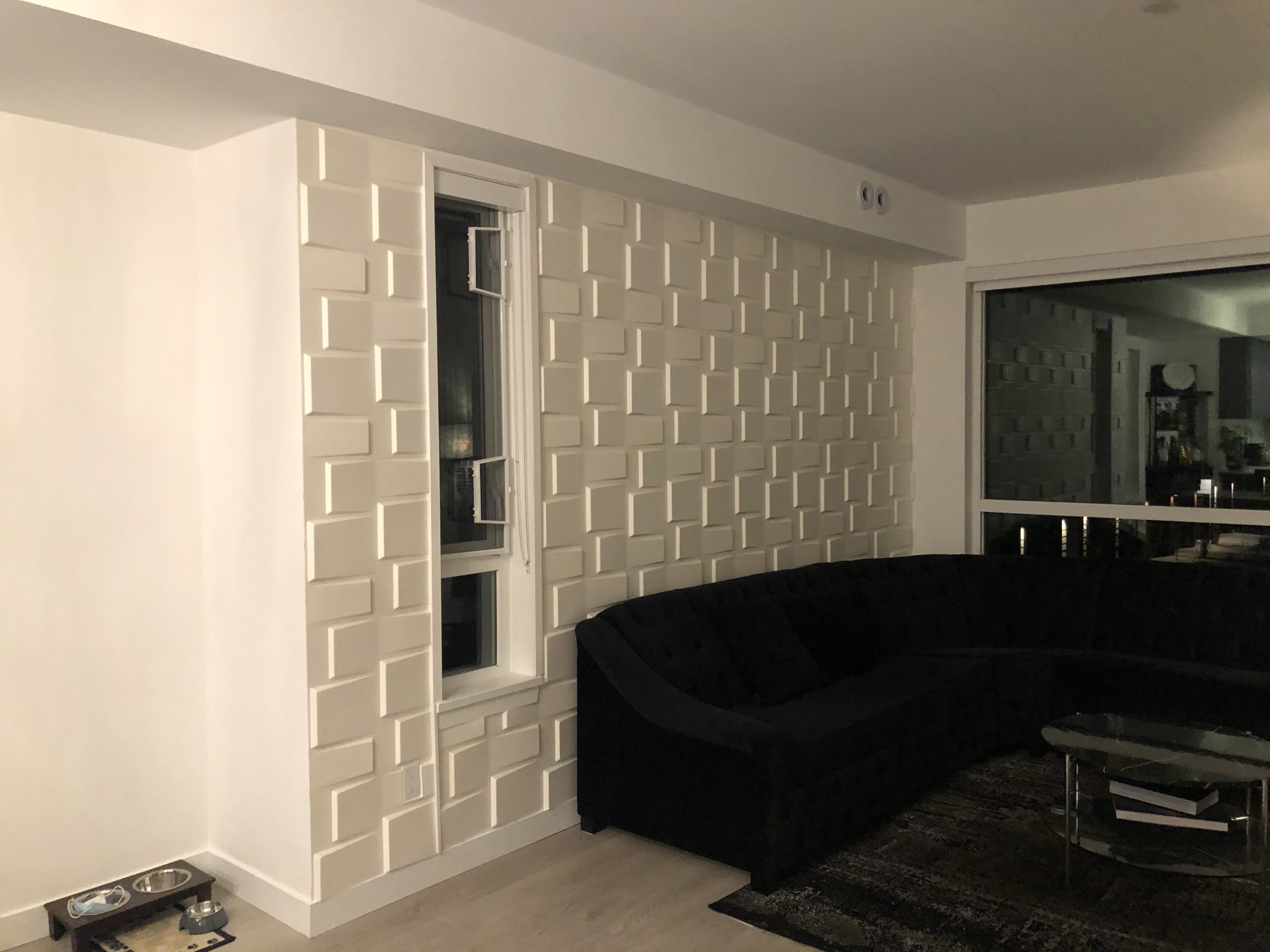 3D panel for living room accent wall