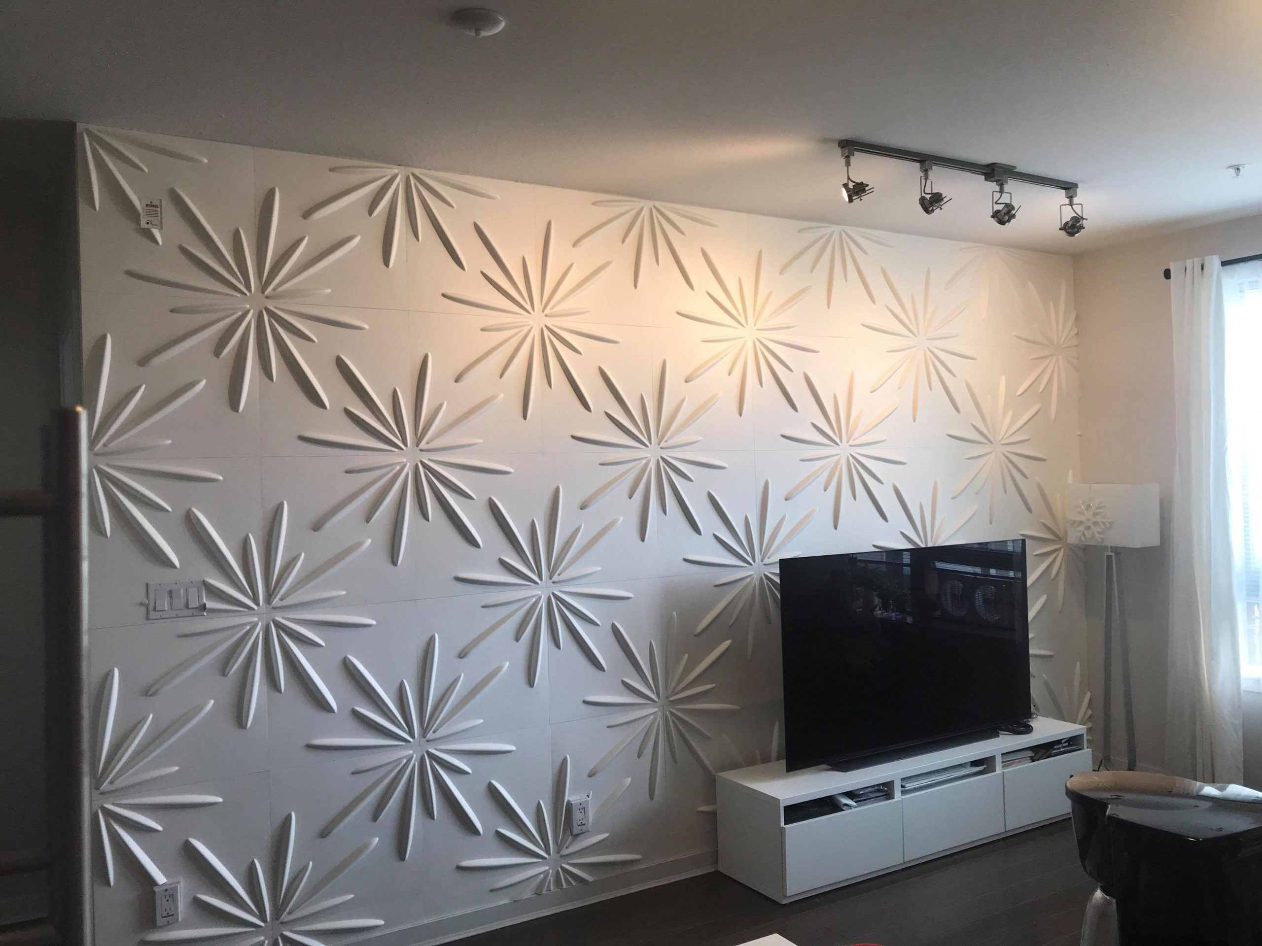 3D panel for TV wall