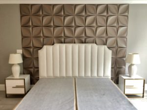 Faux-Leather Panels for Feature wall - alternatives to wallpaper