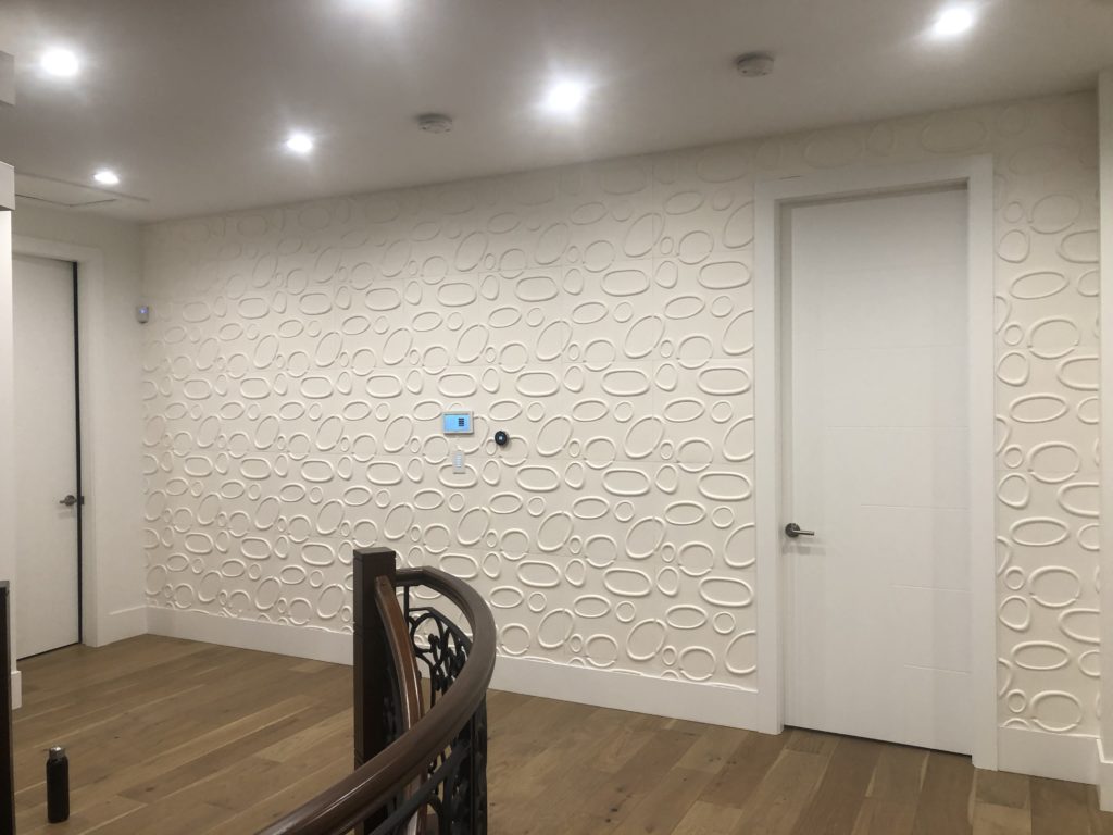 3D panel for living accent wall