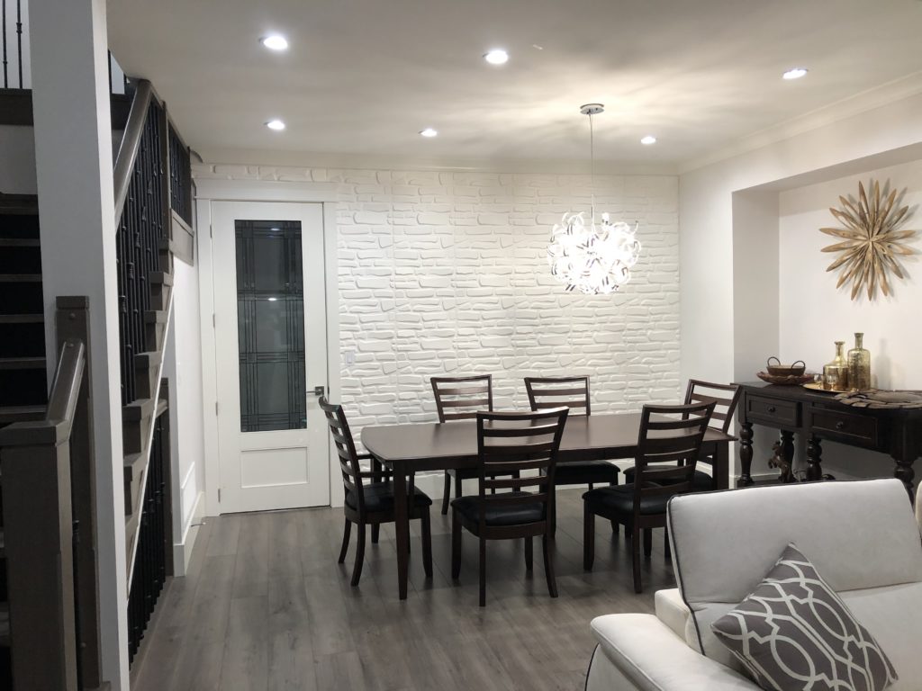 3D panel for dining accent wall