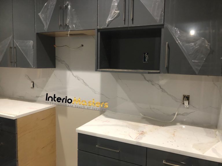 Artificial Marble Slabs in kitchen